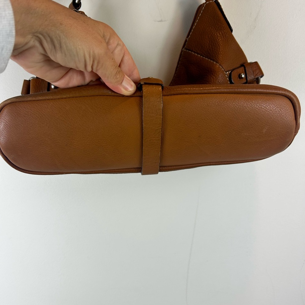 Giani Bernini Brown Leather Shoulder Bag - Picture 6 of 13